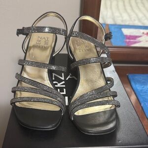 Naturalizer Black and Strappy Heels